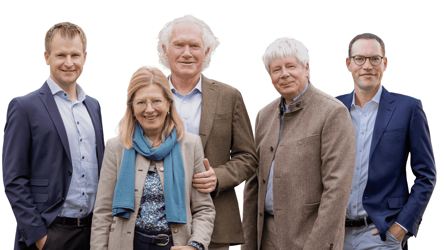 Franz Reiser, Annelies Mentel, Franz Mentel, Michael Greck und Sebastian Mentel